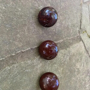 3pcs Vintage Original Hardware Bennington Door Knobs - Brown